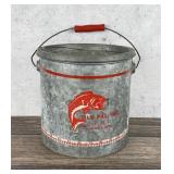 Old Pal Woodstream Minnow Fishing Bucket