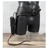 .38 .357 Leather Gunfighter Ammo Belt Gun Rig