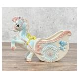 1960s Horse with Carriage Planter
