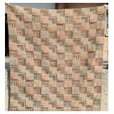 Antique American Folk Art Hooked Rug