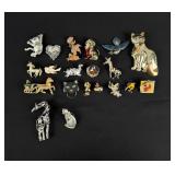 Collection of Costume Jewelry Brooches