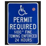 Handicapped Reserved Parking Sign