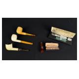 Collection of Estate Tobacco Smoking Pipes