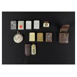 Collection Of Zippo Cigarette Lighters