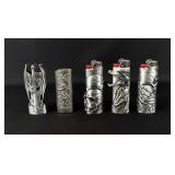 Group Of Novelty Biker Cigarette Lighter Holders
