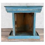 Antique Country Painted Primitive Clock Shelf