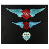 Vintage Suzuki Motorcycle Jacket Patches