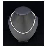 Sterling Silver Cultured Pearl Necklace