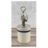 Stoneware Banded Beater Jar