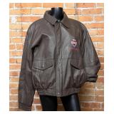 Handyman Leather Bomber Jacket