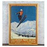 Chamonix Mont Blanc 8th Winter Olympics Poster