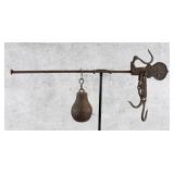 Antique Cast Iron Steelyard Hanging Scale