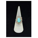 Navajo Sterling Silver Turquoise Ring