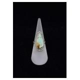 Navajo Sterling Silver Turquoise Ring