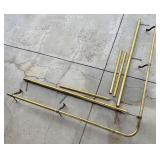 Antique Montana Saloon Brass Bar Rail Set