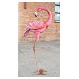 Decorative Tin Metal Garden Flamingo