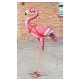 Decorative Tin Metal Garden Flamingo