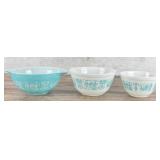 Pyrex Amish Butter Print Mixing Bowls