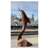 Mexican Ironwood Dolphin Carving