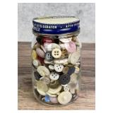 Jar Of Vintage Buttons