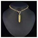 Watch Fob Chain with Pocket Knife