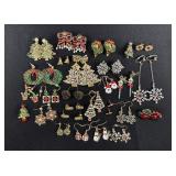 Costume Jewelry Christmas Earrings