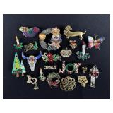Costume Jewelry Brooches