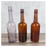 Group Of Antique Whiskey Bottles