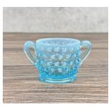 Fenton Glass Hobnail Sugar Dish