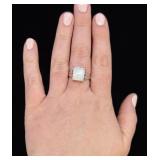 Sterling Silver Opal Ring