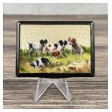 Sterling Silver Enamel Calling Card Case