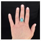 Sterling Silver Amazonite Ring