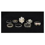 Collection of Sterling Silver Rings