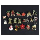 Costume Jewelry Christmas Brooches