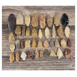 Ancient Native American Indian Arrowheads Points