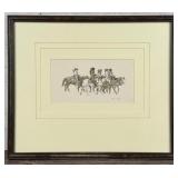 Stanley Galli Cowboys Watercolor Painting