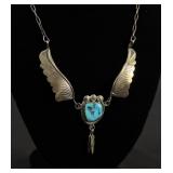 Navajo Sterling Silver Turquoise Necklace