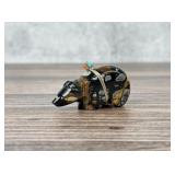 Zuni Carved Picasso Marble Bear Fetish