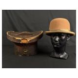Pedigreed Thoroughbred Moleskin Bowler Hat