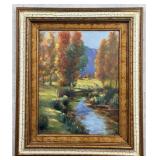 Gwen Woollett Oil Painting After Benjamin Brown