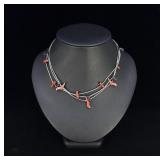 Navajo Liquid Sterling Silver Fetish Necklaces