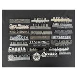 Large Collection Of Car Dealership Badges