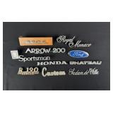 Group Of Automobile Fender Emblems & Badges