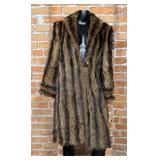 Full Length Raccoon Fur Jacket Coat