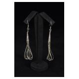Navajo Liquid Sterling Silver Earrings
