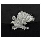 Bergamot Brass Pewter Eagle Cowboy Belt Buckle