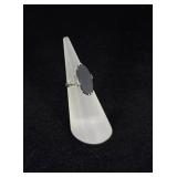 Art Deco 18k White Gold Ring