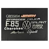 Group Of Automobile Fender Emblems