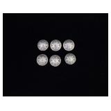 Navajo Sterling Silver Basket Button Covers