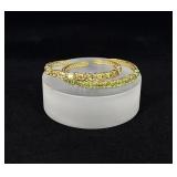 Sterling Silver Peridot Citrine Bracelets